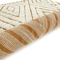 Ryatæpper - Holwell Natural Cotton Shaggy (off white/brun)