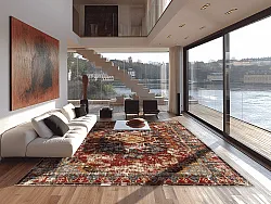 Wilton-tæppe - Idri (rød/multi)