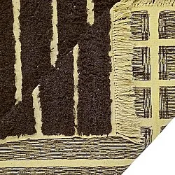 Ryatæpper - Ikara Natural Cotton Shaggy (brun)