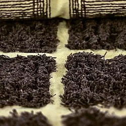 Ryatæpper - Ikara Natural Cotton Shaggy (brun)