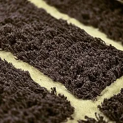 Ryatæpper - Ikara Natural Cotton Shaggy (brun)