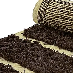 Ryatæpper - Ikara Natural Cotton Shaggy (brun)