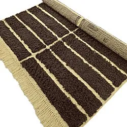 Ryatæpper - Ikara Natural Cotton Shaggy (brun)