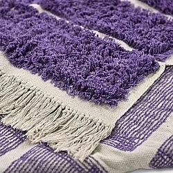 Ryatæpper - Ikara Natural Cotton Shaggy (lilla)