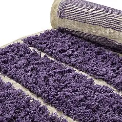 Ryatæpper - Ikara Natural Cotton Shaggy (lilla)