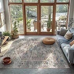 Wilton-tæppe - Javis (blå/multi)