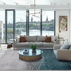 Wilton-tæppe - Jervis (turkis)