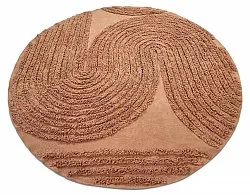 Runde tæpper - Jovie Natural Cotton Shaggy (terracotta)