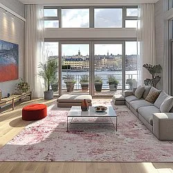 Wilton-tæppe - Jufrah (lyserød)