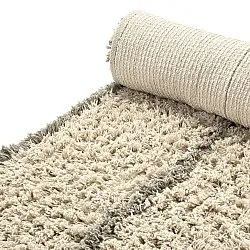 Ryatæpper - Kairi Natural Cotton Shaggy (beige/taupe)