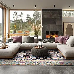 Wilton-tæppe - Kayaköy (multi)