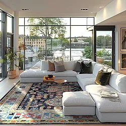 Wilton-tæppe - Kayaköy (multi)