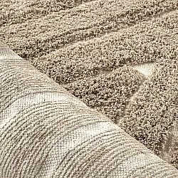 Ryatæpper - Kindon Natural Cotton Shaggy (beige/hvid)