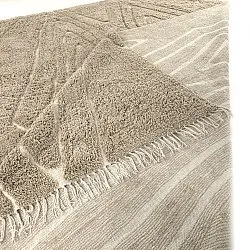 Ryatæpper - Kindon Natural Cotton Shaggy (beige/hvid)