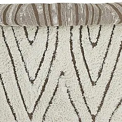 Ryatæpper - Kindon Natural Cotton Shaggy (off white/brun)