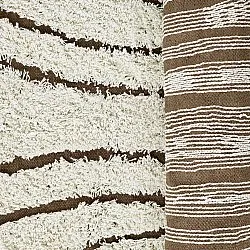 Ryatæpper - Kindon Natural Cotton Shaggy (off white/brun)