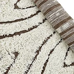 Ryatæpper - Kindon Natural Cotton Shaggy (off white/brun)