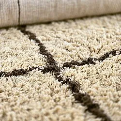 Ryatæpper - Lana Natural Cotton Shaggy (beige/brun)