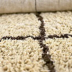 Ryatæpper - Lana Natural Cotton Shaggy (beige/brun)