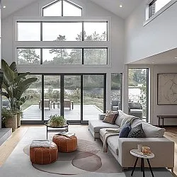 Wilton-tæppe - Layon (grå/lyserød)