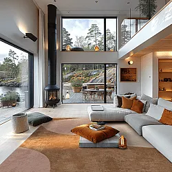 Wilton-tæppe - Lazio (beige/lyserød)