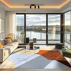 Wilton-tæppe - Lazio (lyseblå)