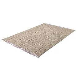 Ryatæpper - Lindley Natural Cotton Shaggy (beige/pink)