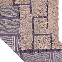 Ryatæpper - Lindley Natural Cotton Shaggy (pink/lilla)