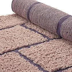 Ryatæpper - Lindley Natural Cotton Shaggy (pink/lilla)