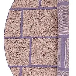 Runde tæpper - Lindley Natural Cotton Shaggy (pink/lilla)