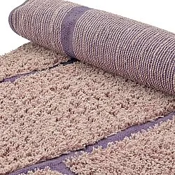 Runde tæpper - Lindley Natural Cotton Shaggy (pink/lilla)