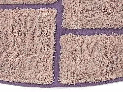 Runde tæpper - Lindley Natural Cotton Shaggy (pink/lilla)