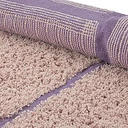 Runde tæpper - Lindley Natural Cotton Shaggy (pink/lilla)