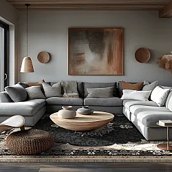 Wilton-tæppe - Lukla (sort)