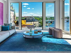 Wilton-tæppe - Lynton (mørkeblå)