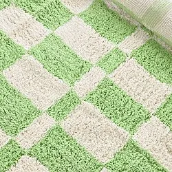 Ryatæpper - Maranello Natural Cotton Shaggy (grøn)