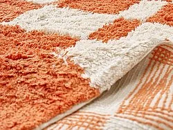 Runde tæpper - Maranello Natural Cotton Shaggy (orange)