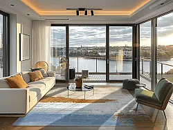 Wilton-tæppe - Marcella (beige/multi)