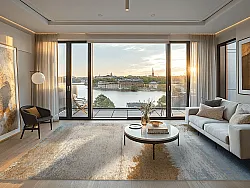 Wilton-tæppe - Marcella (beige/multi)