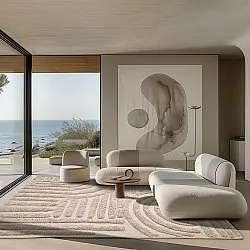 Ryatæpper - Margo Natural Cotton Shaggy (beige)