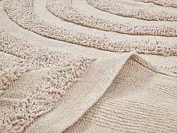 Runde tæpper - Margo Natural Cotton Shaggy (beige)