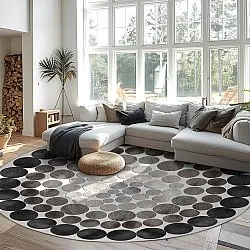 Rundt tæppe - Marineo (grå)