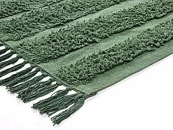 Ryatæpper - Mavis Natural Cotton Shaggy (grøn)