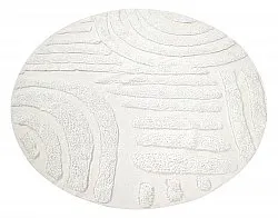 Runde tæpper - Mavis Natural Cotton Shaggy (offwhite)