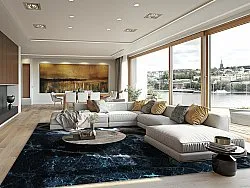 Wilton-tæppe - Narbolia (blå/multi)