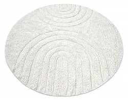 Runde tæpper - Navarra Natural Cotton Shaggy (hvid)