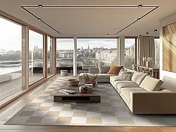 Wilton-tæppe - Nevada (beige/hvid)