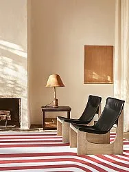 Wilton-tæppe - Obidos (rød/hvid)