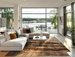 Wilton-tæppe - Olmedo (brun/beige)