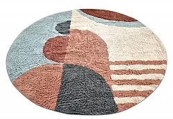 Runde tæpper - Osmery Natural Cotton Shaggy (multi)